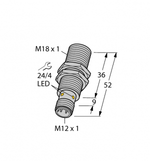 BI8-M18-AN6X-H1141 Индуктивный датчик