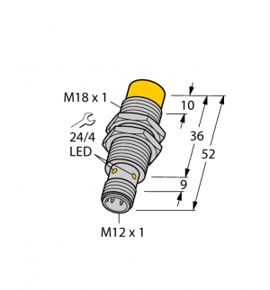 NI10-EM18-Y1X-H1141 Индуктивный датчик Turck