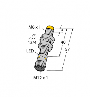NI6U-EG08-AN6X-H1341 Индуктивный датчик Turck