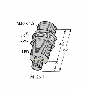 BI10U-MT30H-AP6X-H1141 Индуктивный датчик Turck