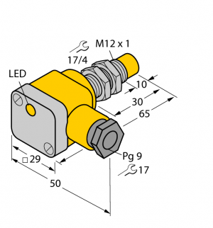 NI5-G12SK-Y1X Индуктивный датчик Turck