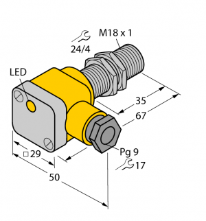 BI5-G18SK-Y1X Индуктивный датчик Turck