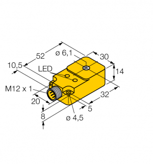 BI6R-Q14-AP6X2-H1141 Индуктивный датчик Turck