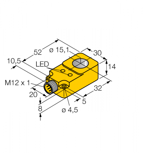 BI15R-Q14-AP6X2-H1141 индуктивный датчик
