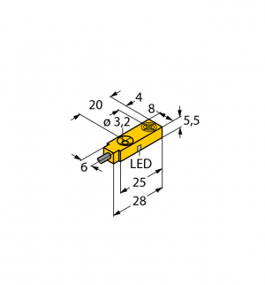 BI2-Q5.5-AN6X Индуктивный датчик Turck