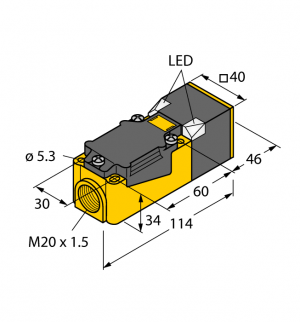 NI50U-CP40-AP6X2 Индуктивный датчик Turck