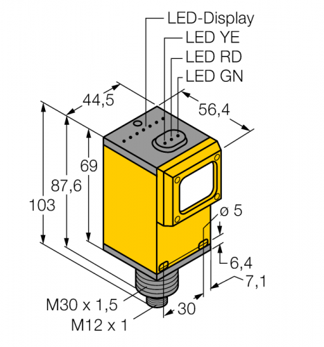 Q45BB6DXQ5 Фотоэлектрический датчик Turck