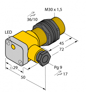 NI15-P30SK-Y1X Индуктивный датчик Turck