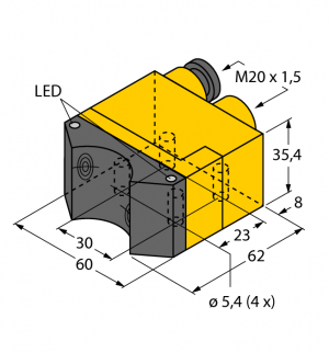 NI4-DSU35TC-2Y1X2 Индуктивный датчик Turck