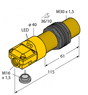 BI10-P30SR-VP4X2 Индуктивный датчик Turck