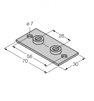 BSS-SPV2 Приварная пластина для монтажных зажимов Turck