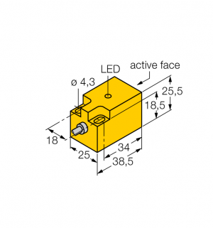 NI10-Q25-AN6X Индуктивный датчик Turck