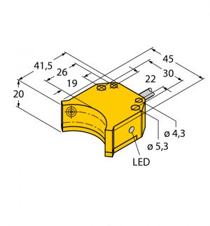 NI4-DS20-2Y1X2 Индуктивный датчик Turck