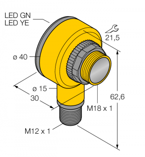 T18SP6DQ Фотоэлектрический датчик Turck