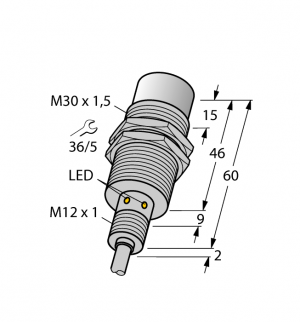 NI30U-EM30WD-AN6X Индуктивный датчик Turck