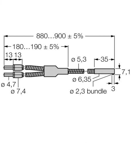 BA1.53SMTA Стеклянное оптоволокно Turck