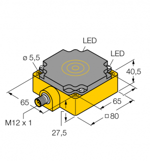 NI75U-CP80-AP6X2-H1141 Индуктивный датчик Turck