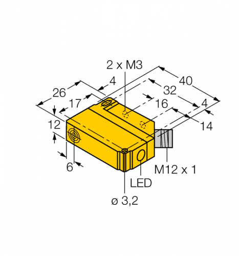 BI5U-Q12-AP6X2-H1141 Индуктивный датчик Turck