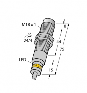 NI7-EM18WD-AP6X/S929 Индуктивный датчик Turck