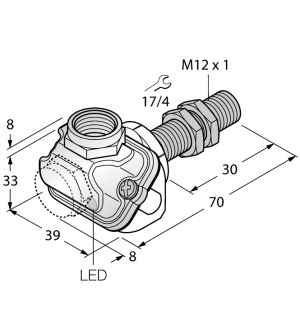 BI2-EM12WDTC-Y1X Индуктивный датчик Turck