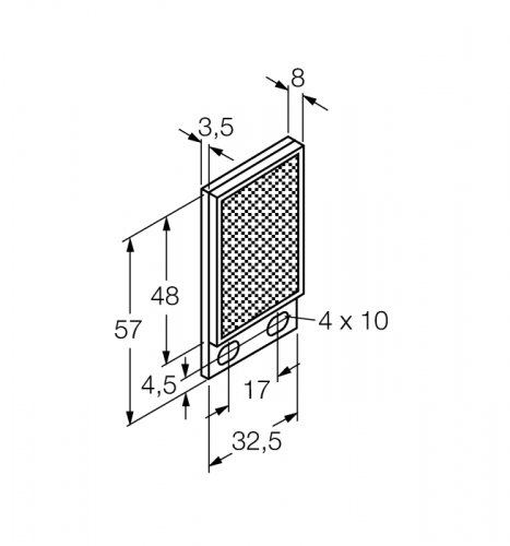 BRT-48X32B Отражатель Turck
