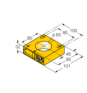 NI65R Индуктивный датчик Turck