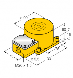 NI50-K90SR-Y1 Индуктивный датчик Turck