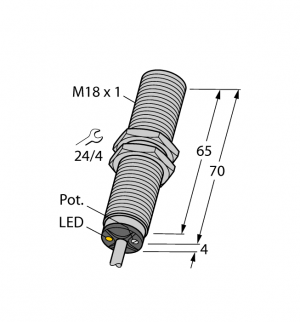 BC5-M18-AZ3X Емкостной датчик Turck