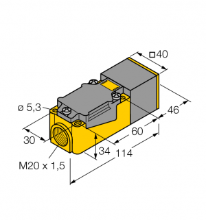 NI25-CP40-LIU Индуктивный датчик