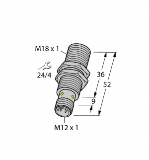 BI8U-EM18WD-AP6X-H1141 Индуктивный датчик Turck