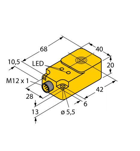 BI20-Q20-AP45X2LD-H1141 Индуктивный датчик Turck