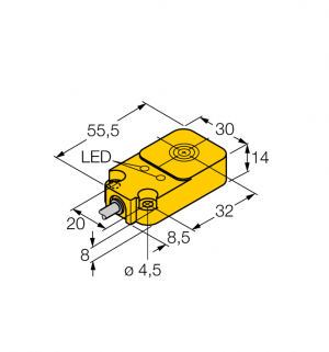BI10-Q14-AP45X2LD Индуктивный датчик