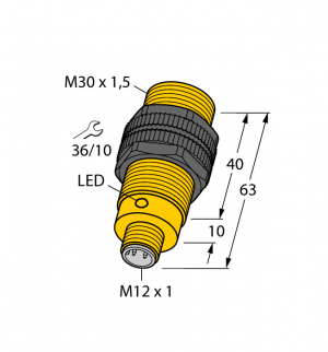NI15-S30-AP6X-H1141 Индуктивный датчик Turck