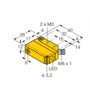 BI5U-Q12-AN6X2-V1131 Индуктивный датчик