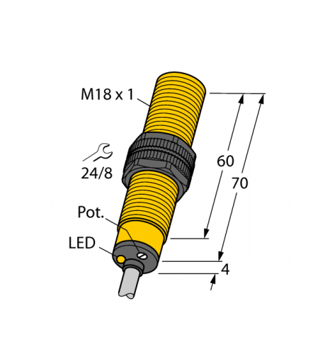 BC5-S18-Y1X Емкостной датчик Turck