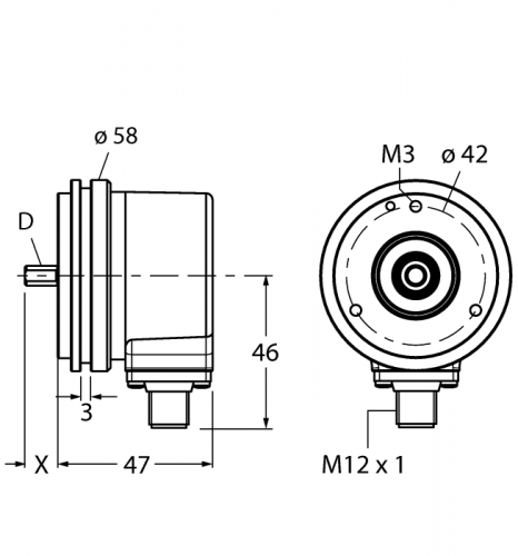 REI-10S10S-4B1024-H1181 Инкрементальный энкодер Turck