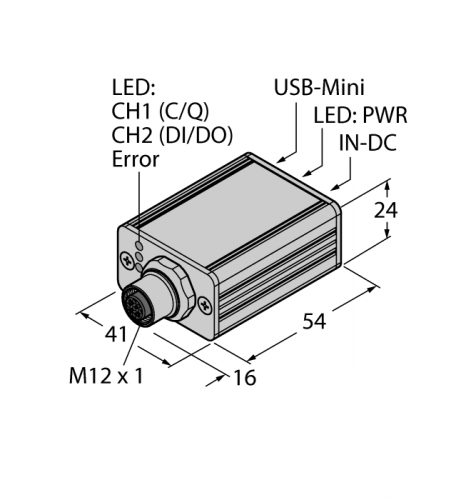 USB-2-IOL-0002 IO-Link мастер 1.1 со встроенным USB портом Turck