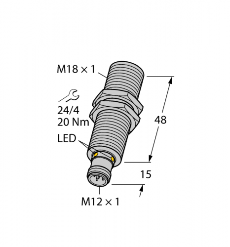 RU100U-M18M-UP8X2-H1151 Ультразвуковой датчик Turck