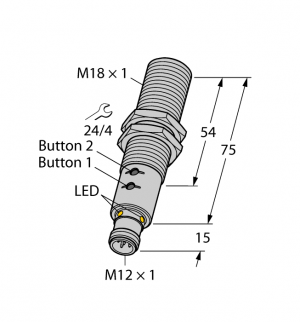 RU40U-M18E-2UP8X2T-H1151 Ультразвуковой датчик Turck
