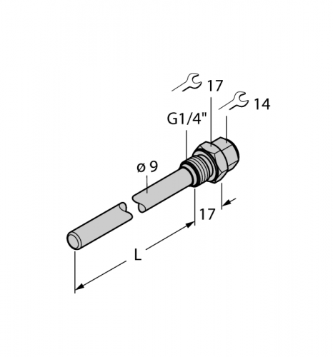 THW-6-G1/4-A4-L150 Гильза для термосопротивлений