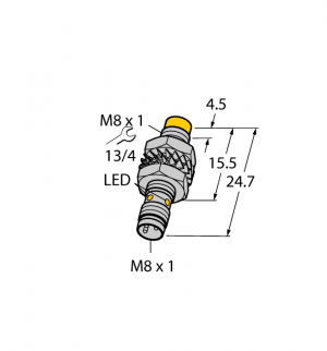 NI5-M08KK-AP6X-V1131 Индуктивный датчик Turck