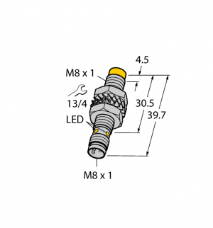 NI5-M08-AN6X-V1131 Индуктивный датчик Turck