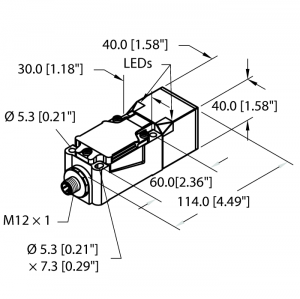 NI40U-CP40-VP4X2-H1141 Индуктивный датчик Turck