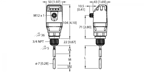 LS-534-0200-LIU24PN8X-H1181 Датчик уровня Turck