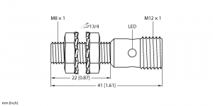 BI2-EG08K-AN6X-H1341 Индуктивный датчик Turck