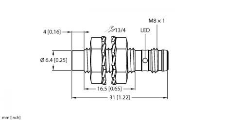 NI3-EG08K-AP6X-V1131 Индуктивный датчик Turck