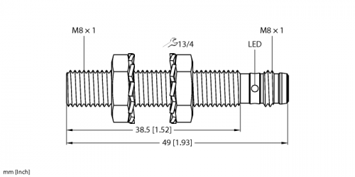 BI1.5-EG08-AP6X-V1131 Индуктивный датчик Turck