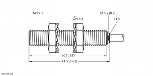 BI2-EG08-AN6X Индуктивный датчик Turck