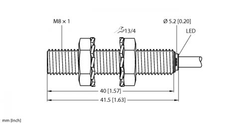 BI2-EG08-AN6X Индуктивный датчик Turck