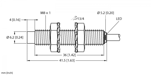 NI3-EG08-AP6X Индуктивный датчик Turck